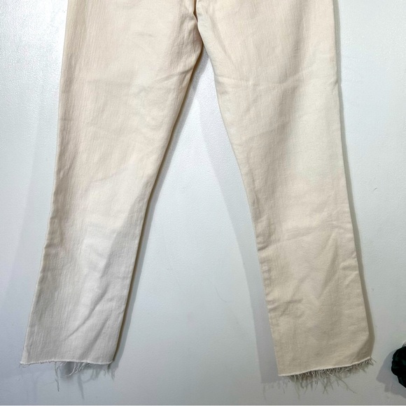 Mother NWT The Dazzler "Ouch" Shift Jeans in Cream- Size 28 - Picture 14 of 15